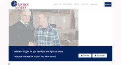 Desktop Screenshot of justiceforvets.org