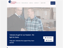 Tablet Screenshot of justiceforvets.org